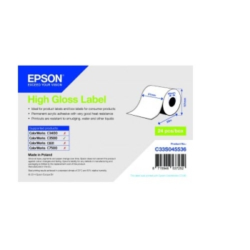 Epson High Gloss Label - Continuous Roll: 51mm x 33m