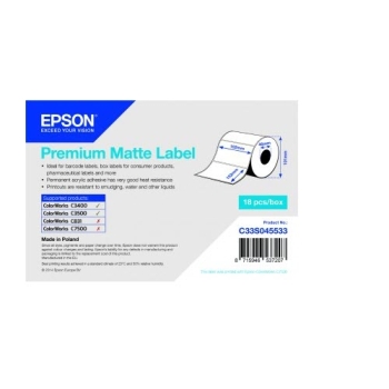 Epson Premium Matte Label - Die-cut Roll: 102mm x 152mm, 225 labels