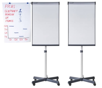Legamaster Universal Mobile Flipchart Triangle (Lacquered Steel)