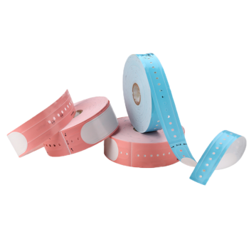 DM F2 Adult Pink 10.2" Label Thermal Wristband