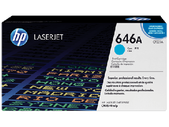 HP 646A Cyan Original LaserJet Toner Cartridge (CF031A)
