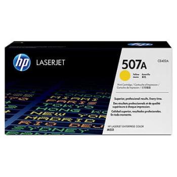 HP 507A Yellow Original LaserJet Toner Cartridge (CE402A)