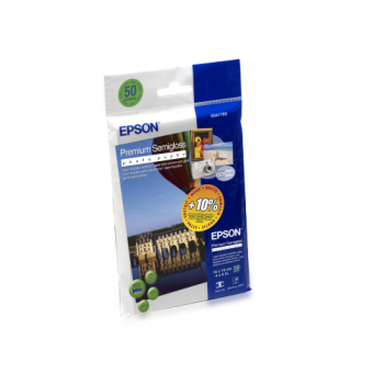 Epson Premium Semigloss Photo Paper, 100 x 150 mm, 251g/m², 50 Sheets