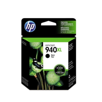 HP 940XL High Yield Black Original Ink Cartridge (C4906AE)