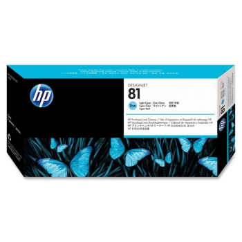 HP 81 Light Cyan Original Dye Printhead and Printhead Cleaner (C4954A)