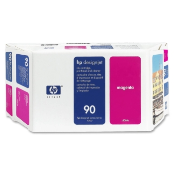 HP 90 Value Pack Magenta Original Ink Cartridge, Printhead and Cleaner (C5080A) - 400ml