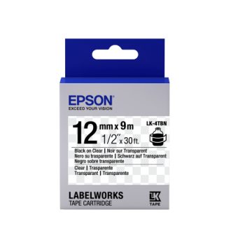 Epson Label Cartridge Transparent LK-4 Series 12mm (9m)