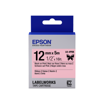 Epson Label Cartridge Satin Ribbon LK-4 Series 12mm (5m)