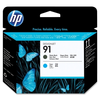 HP 91 Matte Black and Cyan Printhead (C9460A)