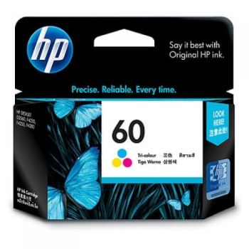 HP 60 Color Ink Cartridge (CC643WA)