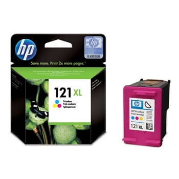 HP 121XL High Yield Tri-color Original Ink Cartridge (CC644HE)