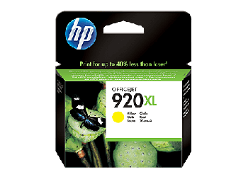 HP 920XL High Yield Yellow Original Ink Cartridge (CD974AE)