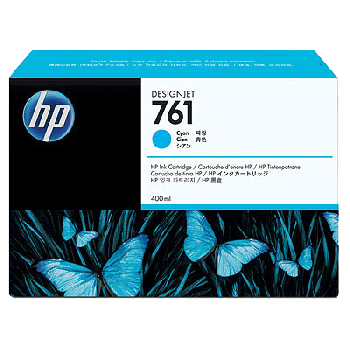 HP 761 Cyan Original Designjet Ink Cartridge (CM994A) - 400ml 