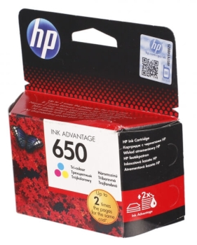 HP 650 Tri-color Original Ink Advantage Cartridge (CZ102AE)