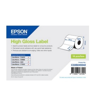 Epson High Gloss Label - Die-cut Roll: 76mm x 51mm, 610 labels