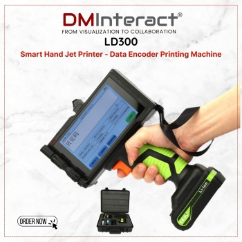 DMInteract LD300 Smart Hand Jet Printer - Data Encoder Printing Machine