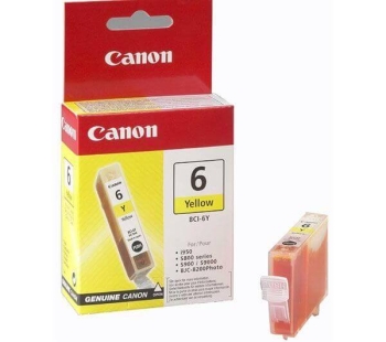 Canon BCI-6 Yellow Original Ink Cartridge (BCI-6Y)
