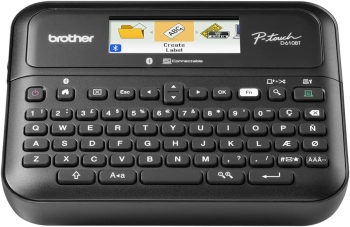 Brother PT‑D610BT Professional Desktop Label Maker with QWERTY Keyboard and Colour Display