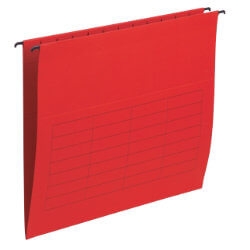 Elfen 927 Deluxe Suspension File F/S Red (50 Pcs) in 1 Box