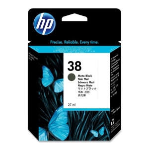 HP 38 Matte Black Original Ink Cartridge (C9412A)