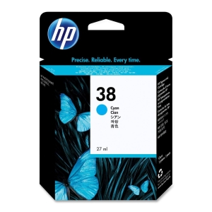 HP 38 Cyan Original Ink Cartridge (C9415A)