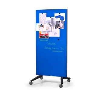 Legamaster 7-105300 90 x 175 cm Mobile Glassboard- Blue
